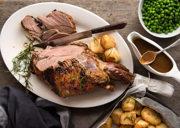 فخذة لحم الغنم الروستو