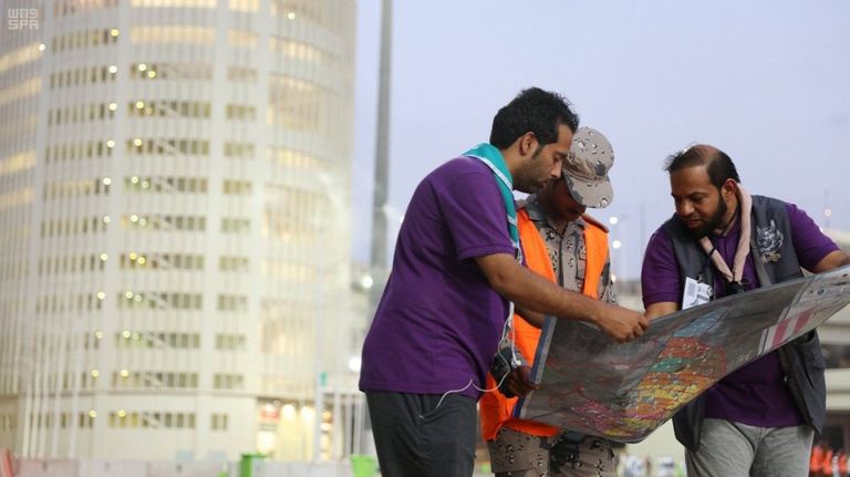 الكشافة السعودية تُرشد 155445 حاجا ثاني أيام العيد