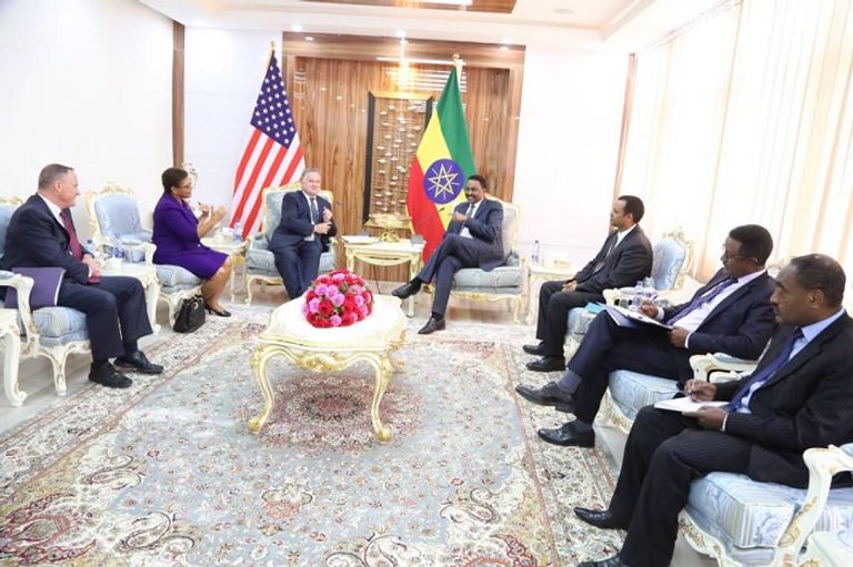 وفد الكونجرس الأمريكي يلتقي وزير الخارجية الإثيوبي