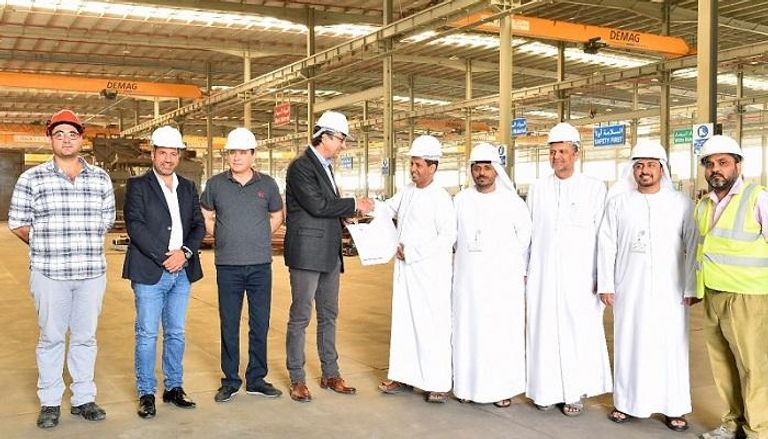زيارة وفد مكتب تنمية الصناعة في أبوظبي إلى المصانع الجديدة