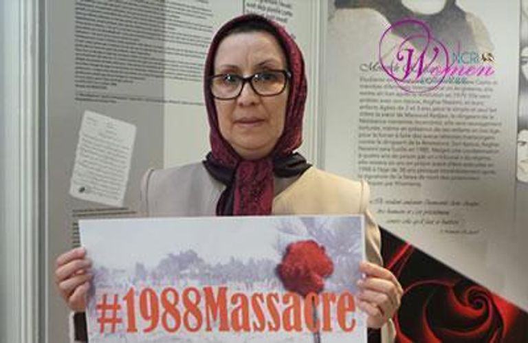 فريدة بودرزي من فاعليات المؤتمر الموسع للمعارضة الإيرانية