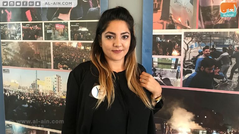 نغمة رجبي من فاعليات المؤتمر الموسع للمعارضة الإيرانية