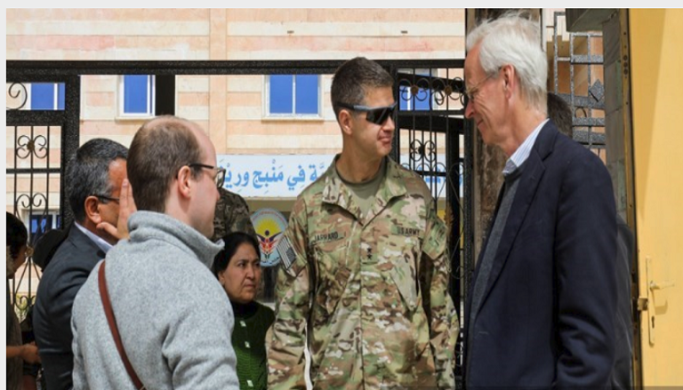  ويليام روباك خلال زيارته إلى سوريا