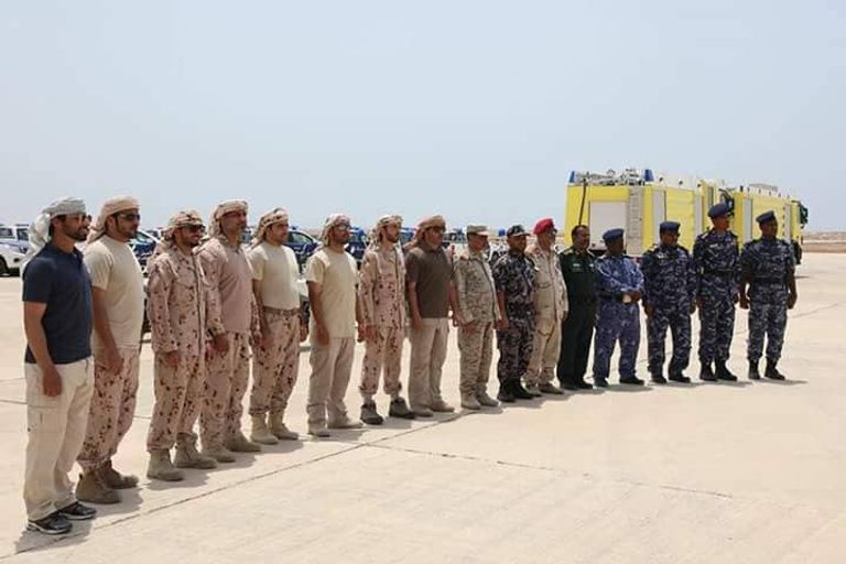 جانب من الدعم الإماراتي للشرطة اليمنية في حضرموت