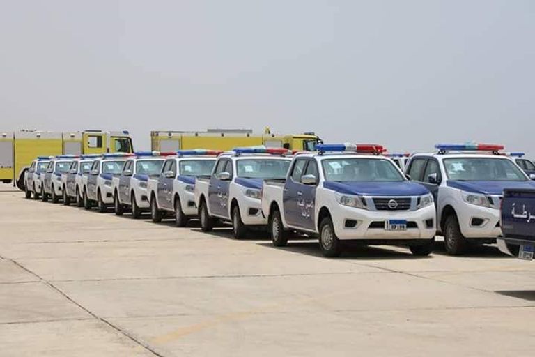 جانب من الدعم الإماراتي للشرطة اليمنية في حضرموت