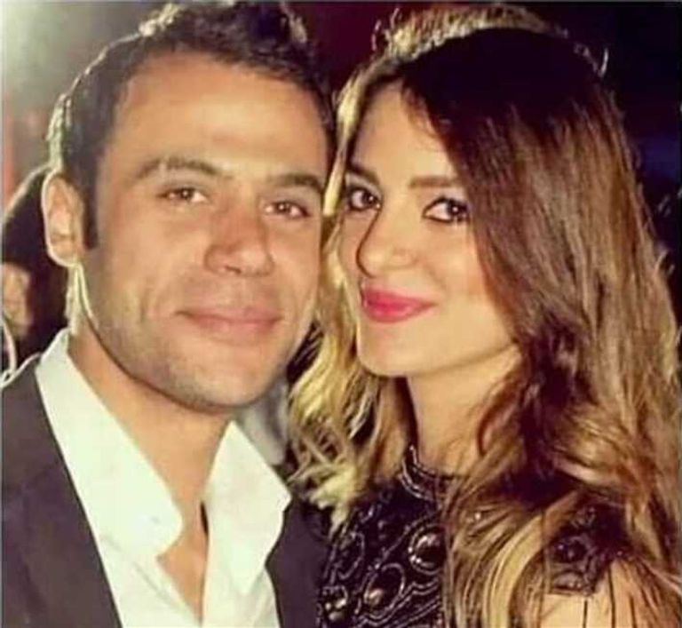 الفنان محمد إمام ونوران طلعت