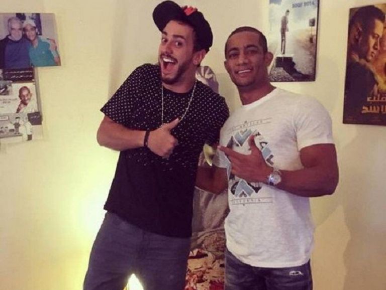 الممثل المصري محمد رمضان والمطرب المغربي سعد لمجرد