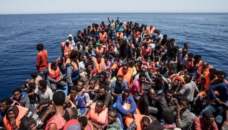 مهاجرون غير شرعيين علي السواحل الليبية 