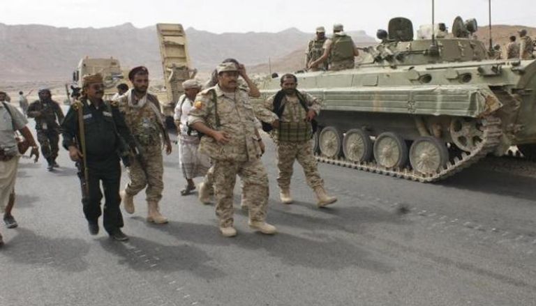 عناصر من الجيش اليمني في تعز - أرشيفية