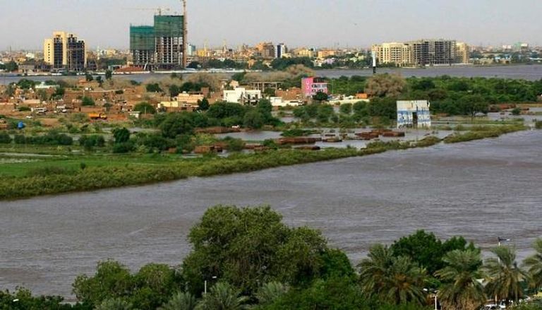 النيل الأزرق في السودان يتجاوز مستوى الفيضان 