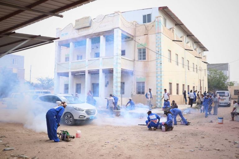 "الهلال الأحمر الإماراتي" يكافح حمى الضنك في اليمن