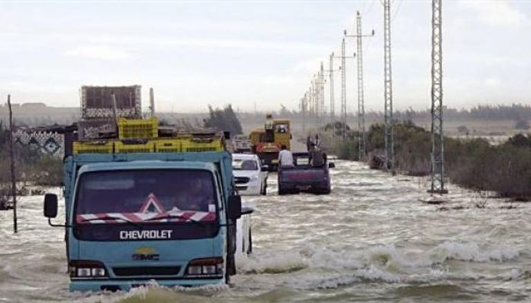 السيول تغرق محافظات مصرية 