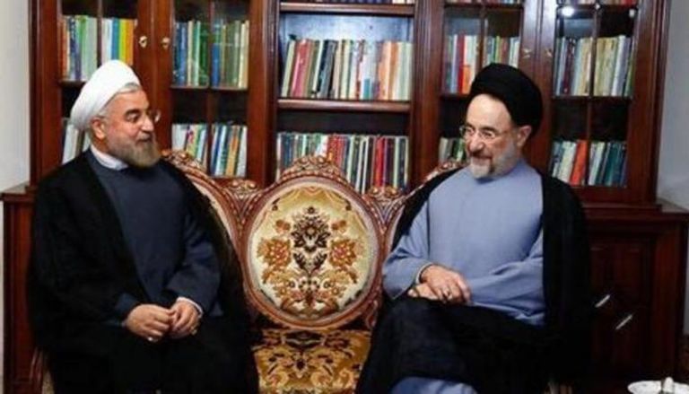 الرئيس الإراني حسن روحاني وسلفه محمد خاتمي