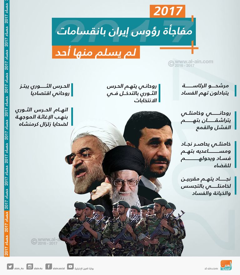 الرئيس الإراني حسن روحاني وسلفه محمد خاتمي
