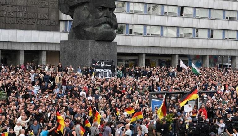 تظاهرات في مدينة كيمنتس الألمانية 