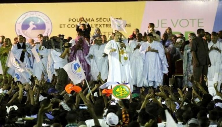 الرئيس الموريتاني في المهرجان الانتخابي لحزب الاتحاد من أجل الجمهورية