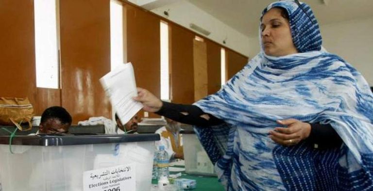 أحد مراكز الاقتراع بالعاصمة الموريتانية نواكشوط - أرشيفية