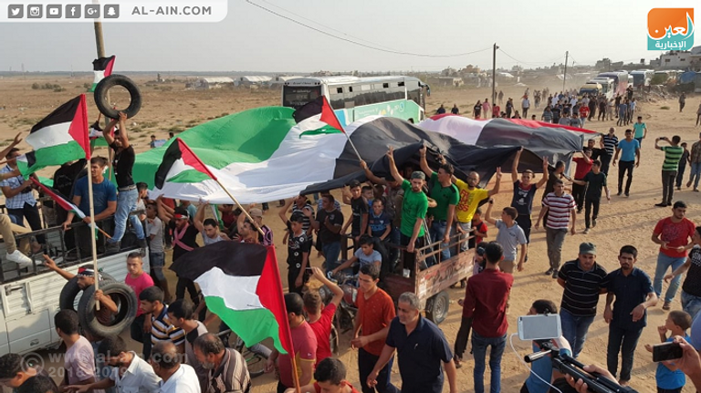 جانب من الجمعة الـ 23 لمسيرة العودة