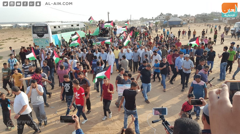 جانب من الجمعة الـ 23 لمسيرة العودة