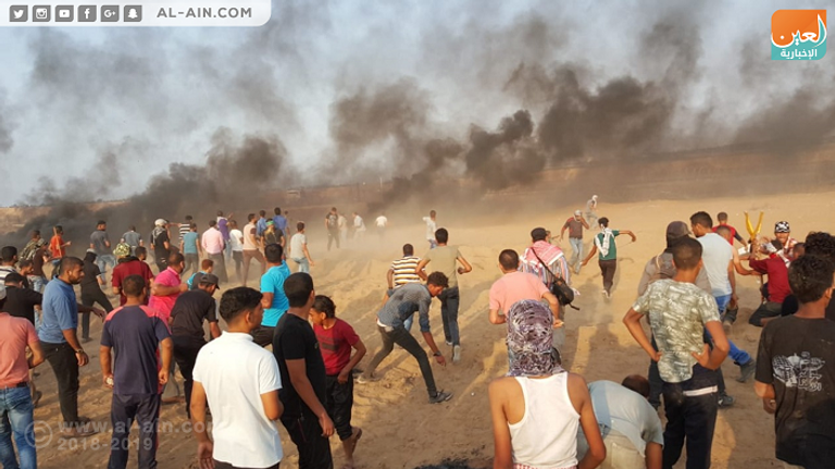 جانب من الجمعة الـ 23 لمسيرة العودة