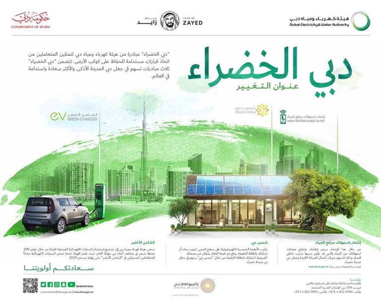 مبادرة لتحقيق استراتيجية دبي للطاقة النظيفة