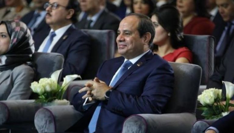 الرئيس المصري السيسي خلال حضوره أحد مؤتمرات الشباب
