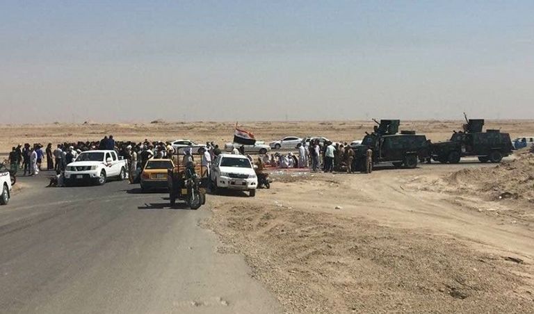 جانب من احتجاجات البصرة جانب من احتجاجات البصرة