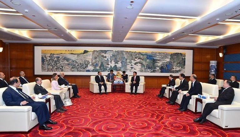الرئيس المصري عبدالفتاح السيسي خلال زيارته للصين
