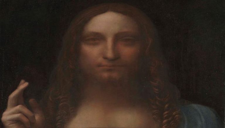 لوحة "سلفاتور مندي" هي صورة نصفية للمسيح في وضعية مخلص العالم