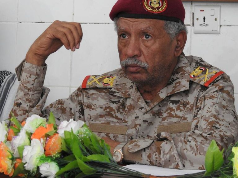 قائد محور بيحان في الجيش اليمني اللواء الركن مفرح بحيبح