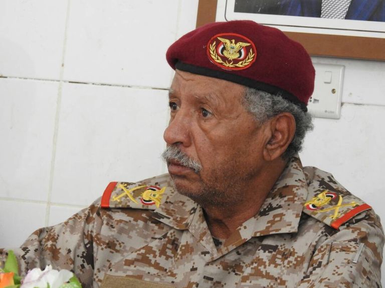 قائد محور بيحان في الجيش اليمني اللواء الركن مفرح بحيبح