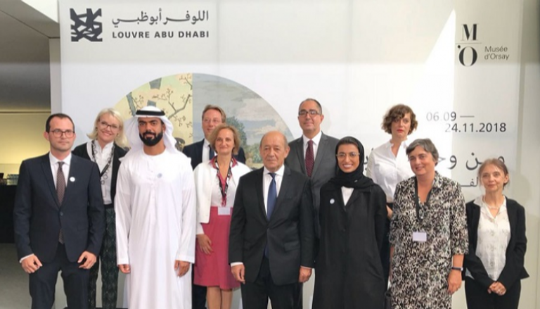 نورة الكعبي تستقبل الوفد الفرنسي في متحف اللوفر أبوظبي نورة الكعبي تستقبل الوفد الفرنسي في متحف اللوفر أبوظبي