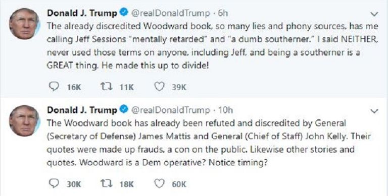 ترامب وصف الكتاب الجديد بأنه احتيال وخداع للشعب