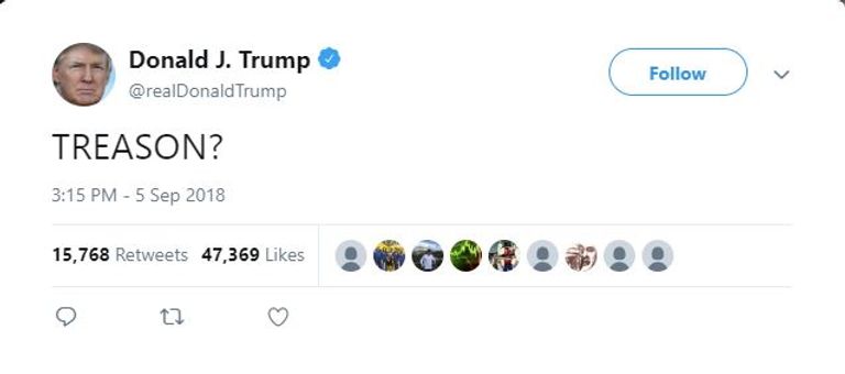 الرئيس الأمريكي دونالد ترامب