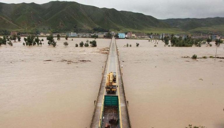 فيضانات شديدة تضرب كوريا الشمالية 