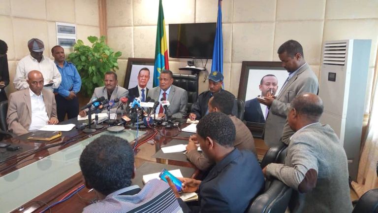 مؤتمر صحفي لمدير الشرطة الفيدرالية الإثيوبية