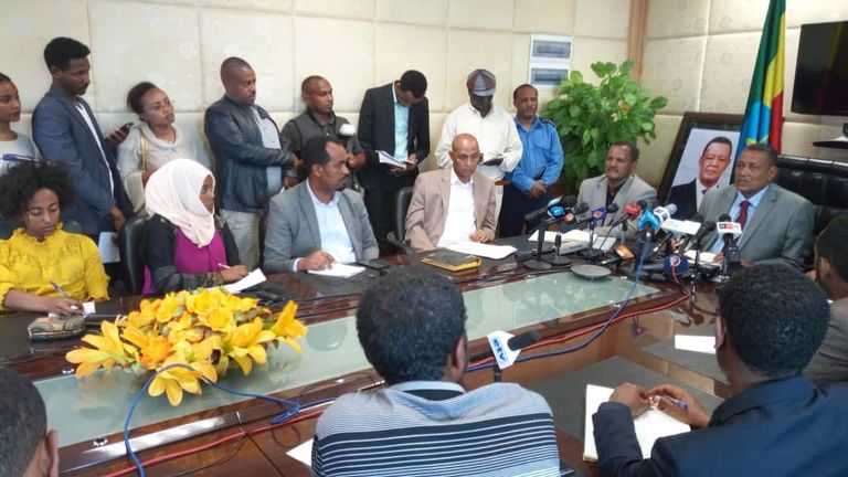 مؤتمر صحفي لمدير الشرطة الفيدرالية الإثيوبية