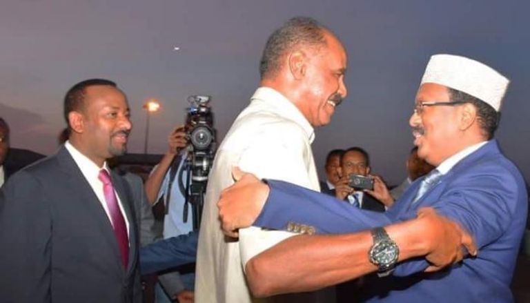 محمد عبدالله فرماجو وأسياس أفورقي وآبي أحمد