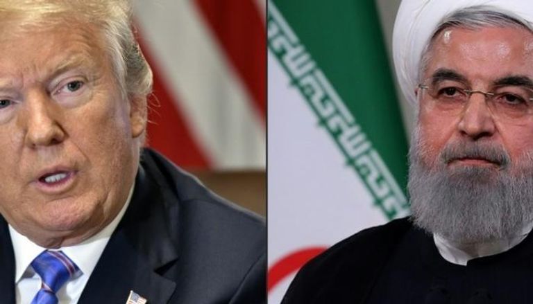الرئيس الأمريكي دونالد ترامب ونظيره الإيراني حسن وحاني