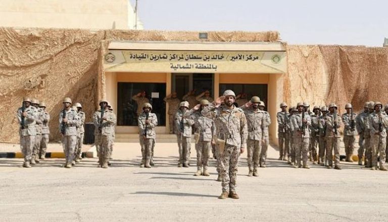 القوات البرية السعودية المشاركة في التدريب المشترك