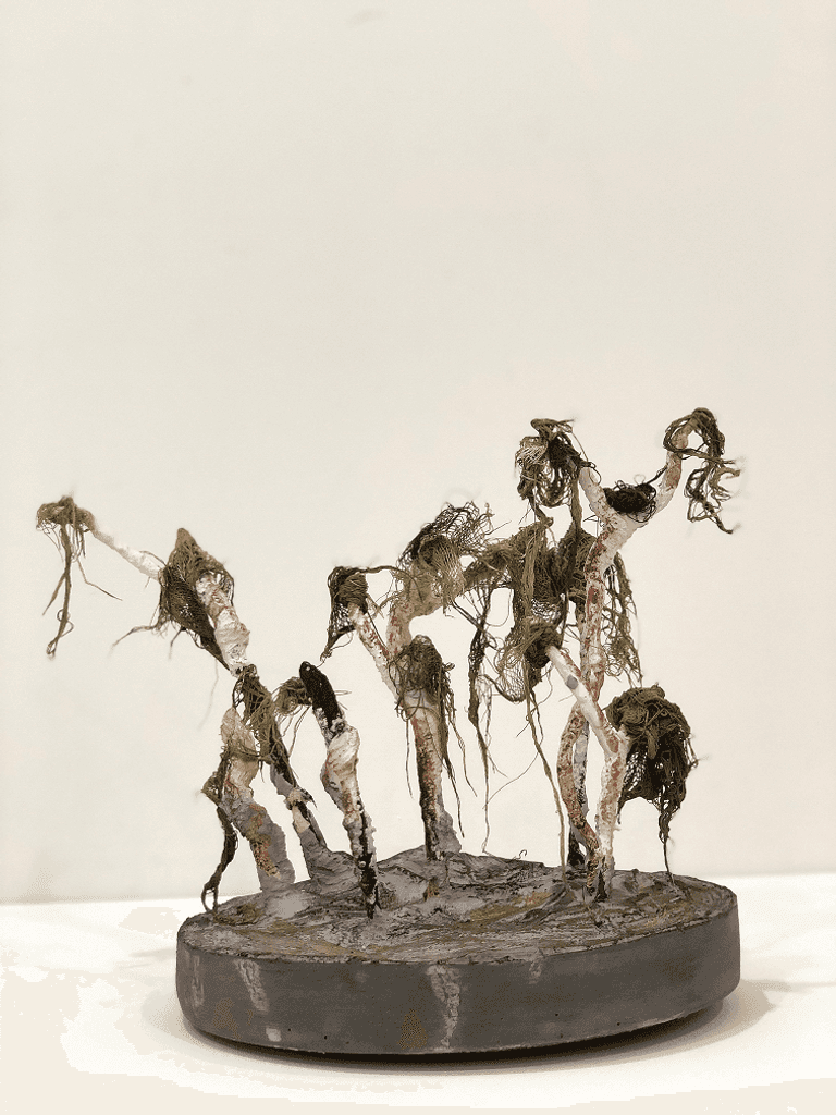 من أعمال ورشة عمل "بورتريه ثنائية الأبعاد"