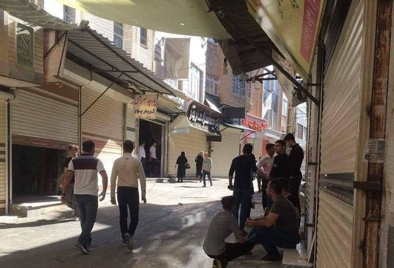 إضراب عام في مدن كردستان إيران