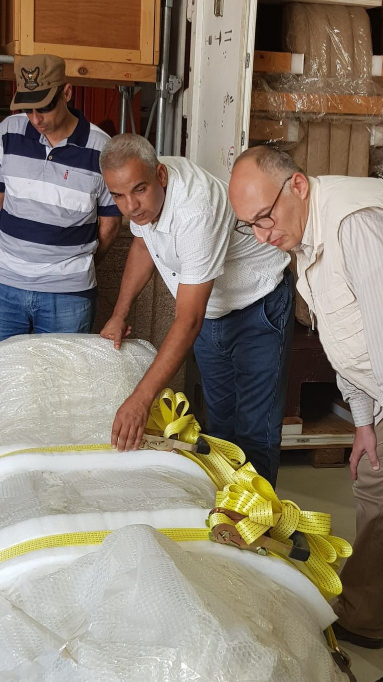 المتحف المصري الكبير يستقبل 71 قطعة أثرية