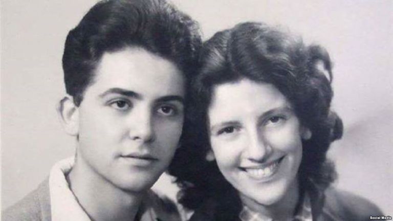 موريس أودان وزوجته