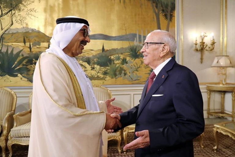 الرئيس التونسي يقلد السفير الإماراتي وسام الجمهورية