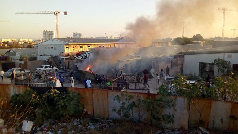 من اشتباكات طرابلس الأخيرة المظاهرات تطالب بإسقاط مجلس السراج وطرد المليشيات المسلحــة