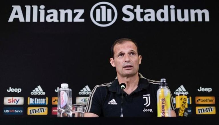 ماسيلميانو أليجري مدرب يوفنتوس الإيطالي كريستيانو رونالدو لاعب يوفنتوس