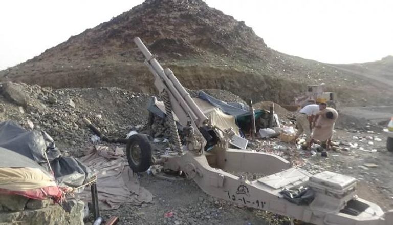 قوات من الجيش الوطني اليمني في محيط جبل البياض