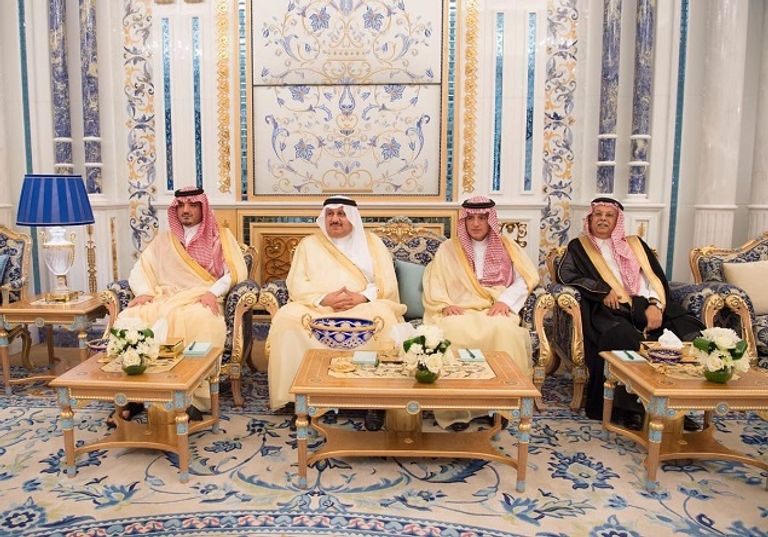 الملك سلمان بن عبدالعزيز آل سعود والأمين العام للأمم المتحدة