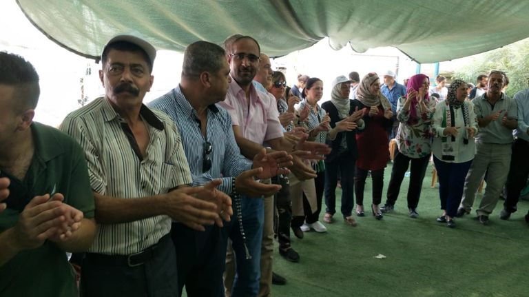 فعاليات تضامن في اعتصام